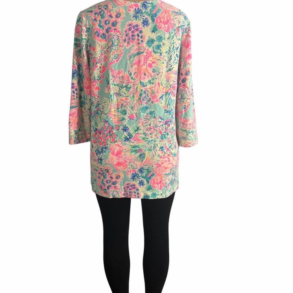 Lilly Pulitzer Justina Tunic Gypsea Serene Blue - Picture 4 of 9